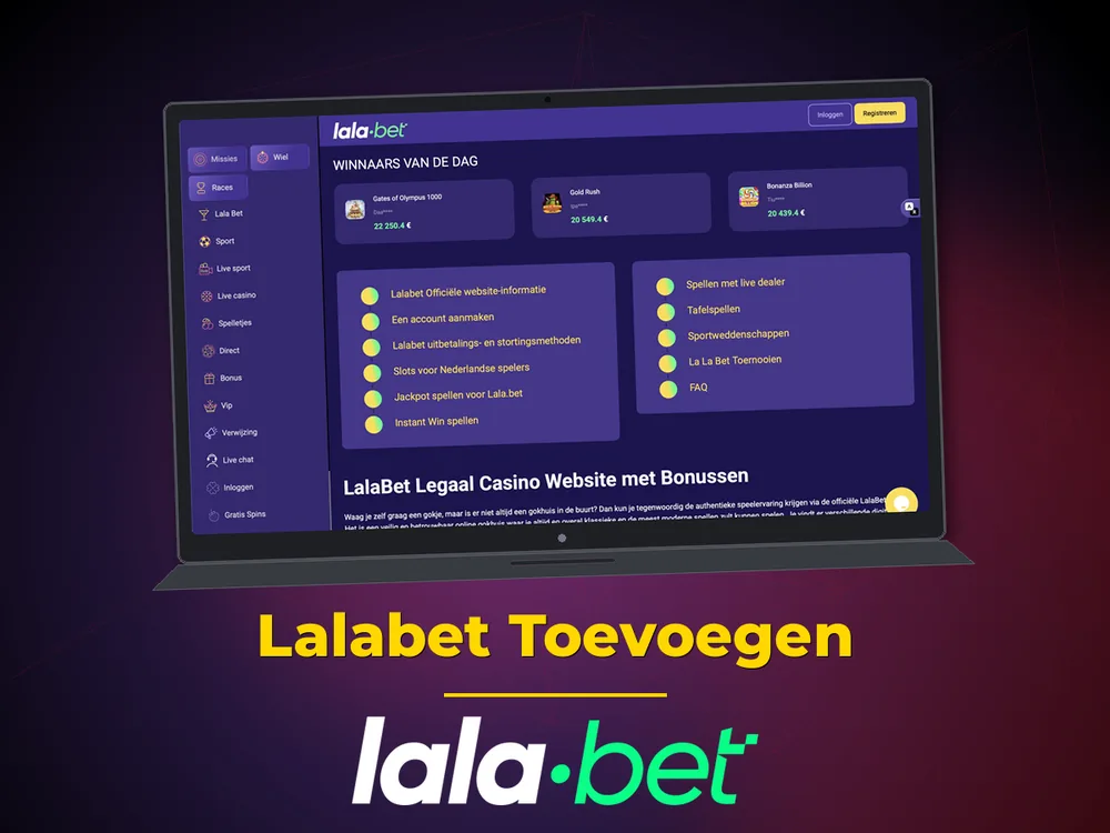 lalabet - Lalabet Toevoegen