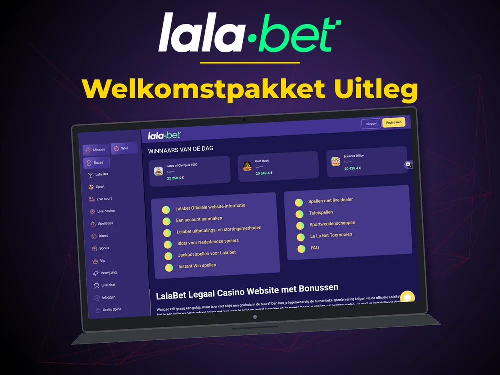 lalabet - Welkomstpakket Uitleg