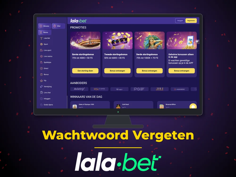 lalabet - Wachtwoord Vergeten