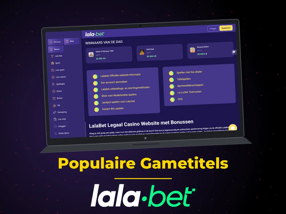 lalabet - Populaire Gametitels