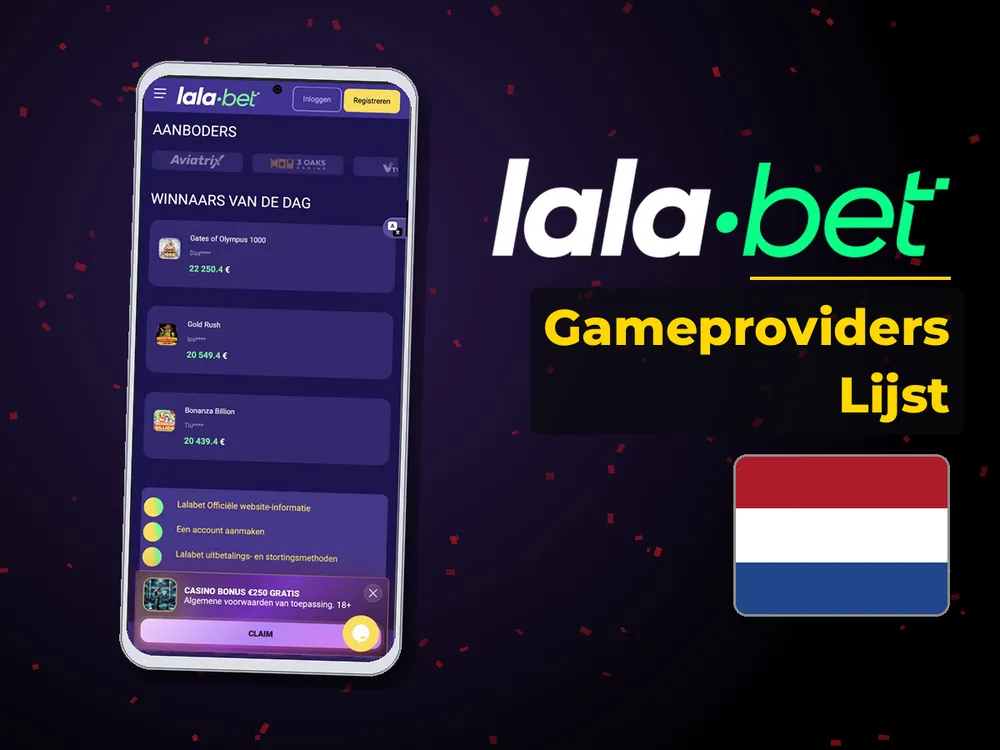 lalabet - Gameproviders Lijst